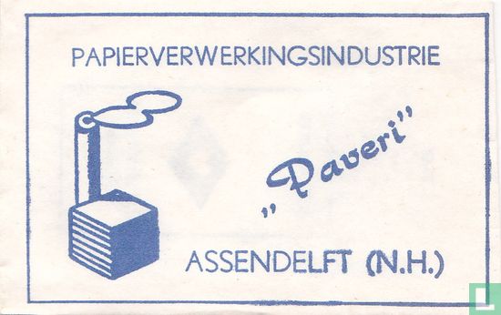 Papierverwerkingsindustrie "Paveri"  - Afbeelding 1