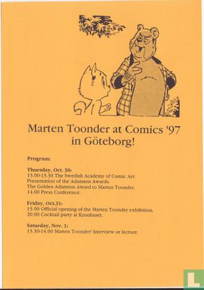 Marten Toonder at Comics '97 in Göteborg - Afbeelding 2