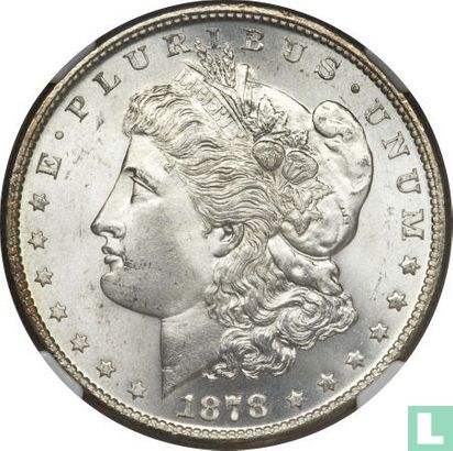États-Unis 1 dollar 1878 (argent - sans lettre - type 4) - Image 1