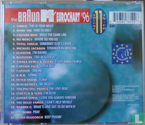 The Braun MTV Eurochart '96 volume 11 - Afbeelding 2