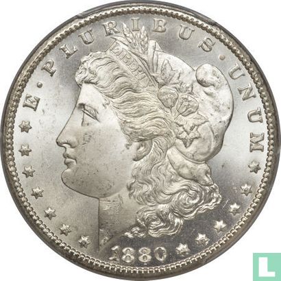 United States 1 dollar 1880 (CC - type 6) - Image 1
