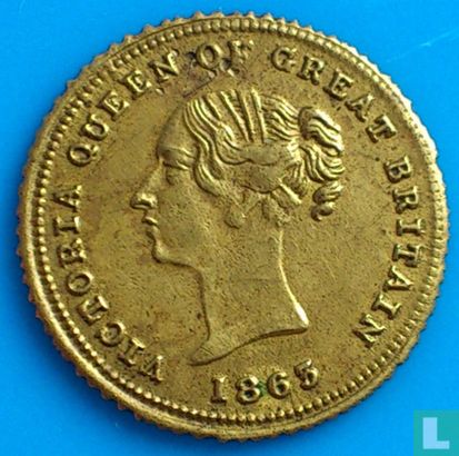 United Kingdom ½ sovereign 1863 - Image 1