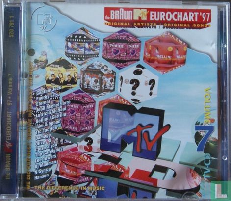 The Braun 791 CD - \'97 MTV 7 (1997) - artists Various 520 Eurochart LastDodo 1 volume