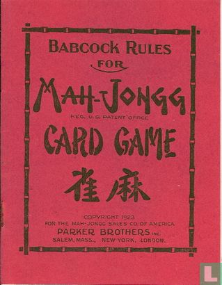 Babcock's Rules for Mah-Jongg Card Game  - Image 1