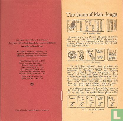 Babcock's Rules for Mah-Jongg - Afbeelding 2