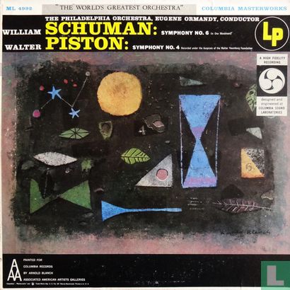 William Schuman: Symphony no.6 / Walter Piston: Symphony no.4 - Afbeelding 1