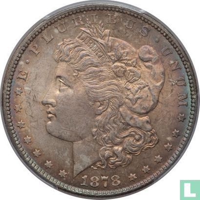 États-Unis 1 dollar 1878 (argent - sans lettre - type 3) - Image 1