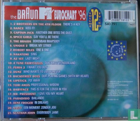 The Braun MTV Eurochart '96 volume 12 - Afbeelding 2