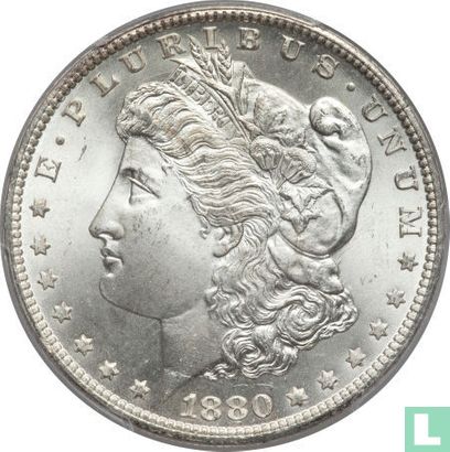 United States 1 dollar 1880 (CC - type 3) - Image 1