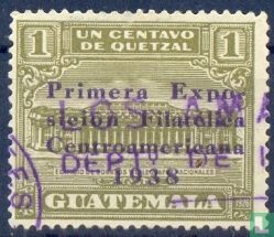 First stamp exhibition in Central America