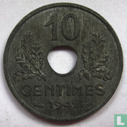 Frankrijk 10 centimes 1941 (type 4 - 2.65 g) - Afbeelding 1