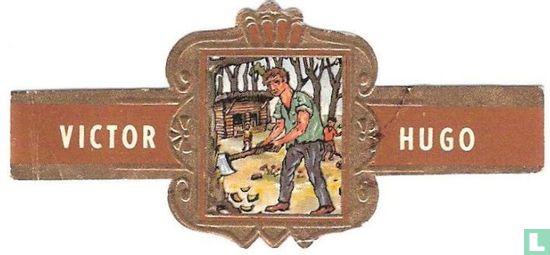 De arme vader van Klein Duimpje hakt hout voor zijn gezin - Image 1