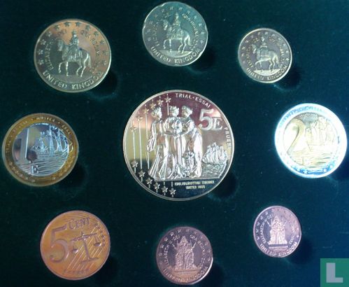 Verenigd Koninkrijk euro proefset 2003 - Afbeelding 2