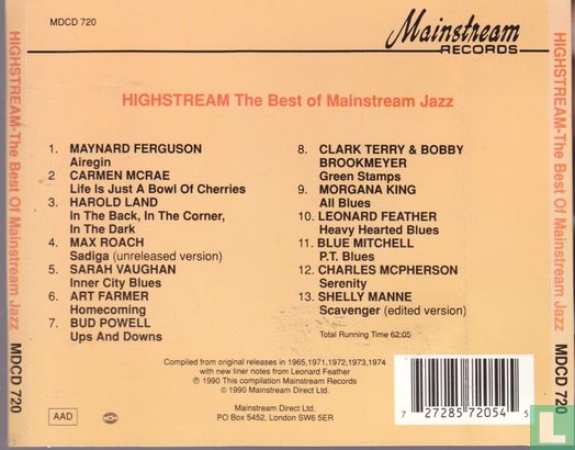 Highstream The best of Mainstream Jazz - Afbeelding 2