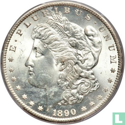 United States 1 dollar 1890 (S) - Image 1