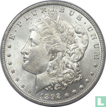 Verenigde Staten 1 dollar 1892 (O) - Afbeelding 1