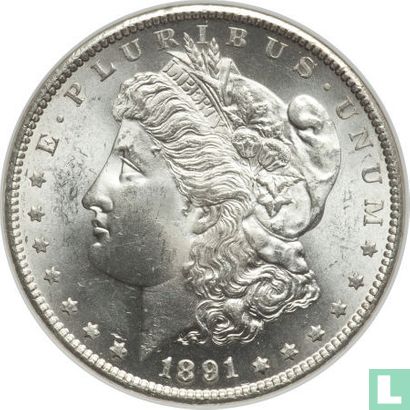 Verenigde Staten 1 dollar 1891 (S) - Afbeelding 1