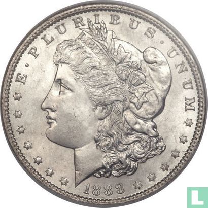 Verenigde Staten 1 dollar 1888 (zilver - zonder letter) - Afbeelding 1