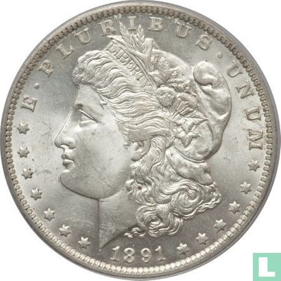 Verenigde Staten 1 dollar 1891 (O) - Afbeelding 1