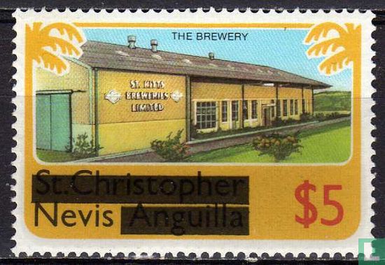 Briefmarken von St. Kitts und Nevis mit Aufdruck