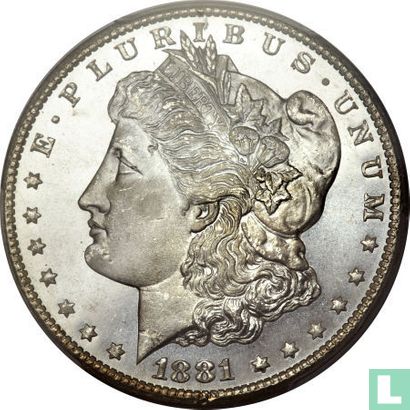 Verenigde Staten 1 dollar 1881 (CC) - Afbeelding 1