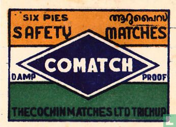 Comatch - six pies safety matches