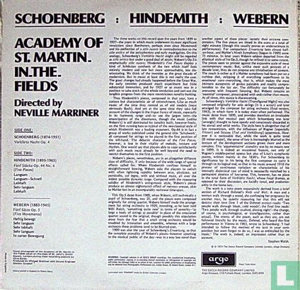 Schoenberg : Hindemith: Webern - Afbeelding 2