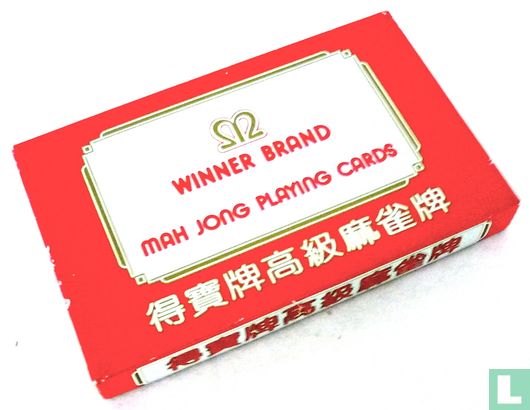 Mah Jongg kaarten Winner Brand in liggend rood doosje - Image 1