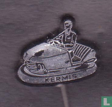 Kermis (bumper car) [silver on black]