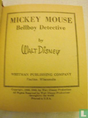 Mickey Mouse Bell boy detective - Image 3