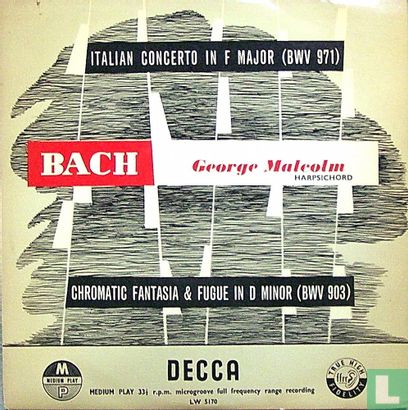 BACH George Malcolm - Image 1
