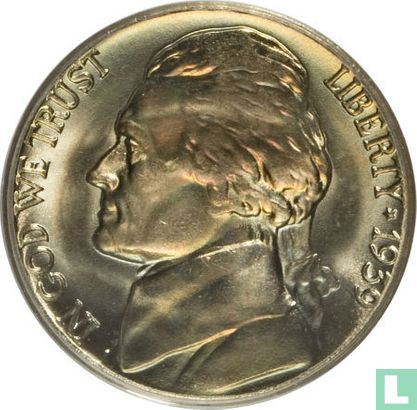 États-Unis 5 cents 1939 (D - revers de 1940) - Image 1