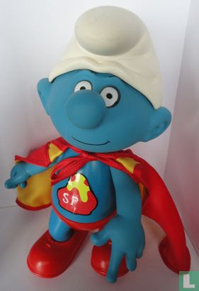 Schtroumpf Superman avec cape en tissu - Image 1