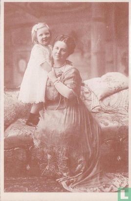 Prinses Juliana met haar moeder, Koningin Wilhelmina - Image 1