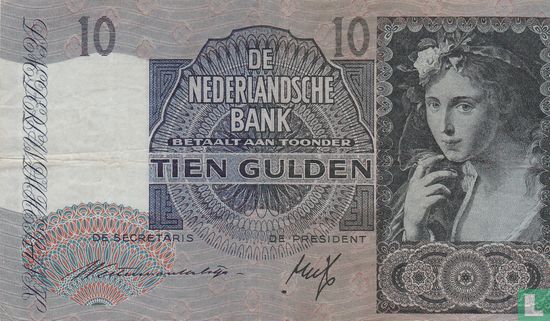 10 Gulden Nederland (PL38.b) - Afbeelding 1