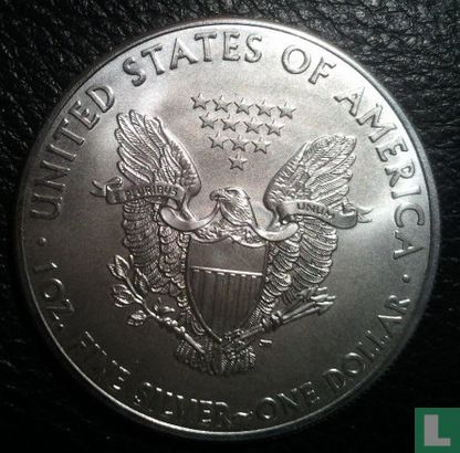 Vereinigte Staaten 1 Dollar 2012 (ungefärbte) "Silver Eagle" - Bild 2