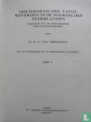 Geschiedenis der tapijtweverijen in de Noordelijke Nederlanden - Afbeelding 3