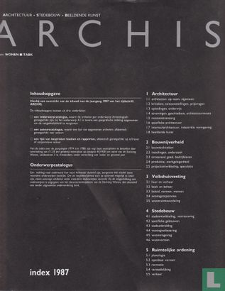 Archis Index 1987