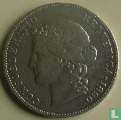 Switzerland 5 francs 1890 - Image 1
