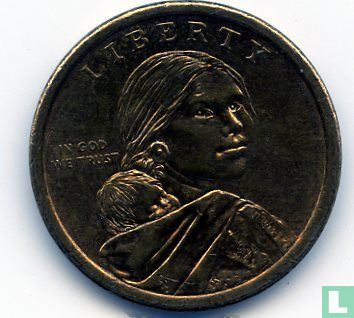 United States 1 dollar 2010 (D) "Native American - Hiawatha Belt" - Image 2
