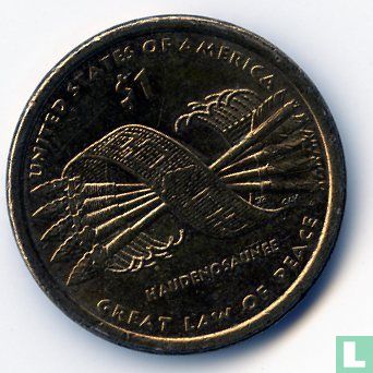 United States 1 dollar 2010 (D) "Native American - Hiawatha Belt" - Image 1