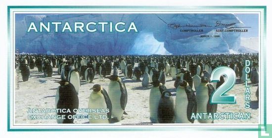 Antarctica 2 Dollars 1996 - Image 1