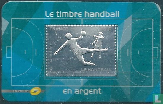 Handball in Silber