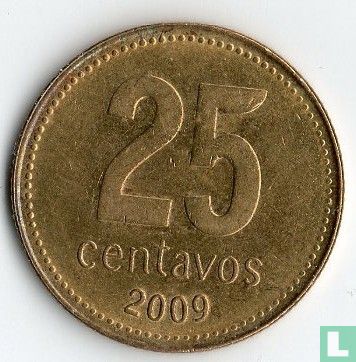 Argentinië 25 centavos 2009 (type 2) - Afbeelding 1