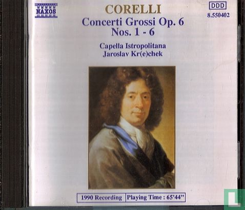 Corelli : concerti grossi op. 6 ns. 1-6 - Afbeelding 1