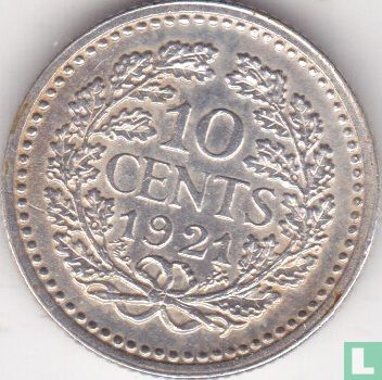 Nederland 10 cents 1921 - Afbeelding 1
