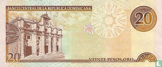 République Dominicaine 20 Pesos Oro 2000 - Image 2