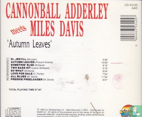 Autumn Leaves - Cannonball Adderley meets Miles Davis - Bild 2