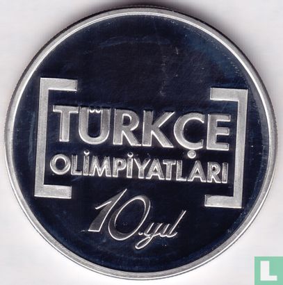 Turkije 50 türk lirasi 2012 (PROOF) "10th International Turkish Olympics" - Afbeelding 2