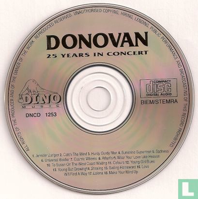 Donovan - 25 Years in concert - Afbeelding 3